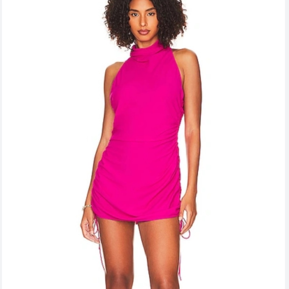 Amanda Uprichard Hot Pink Kaylee Dress